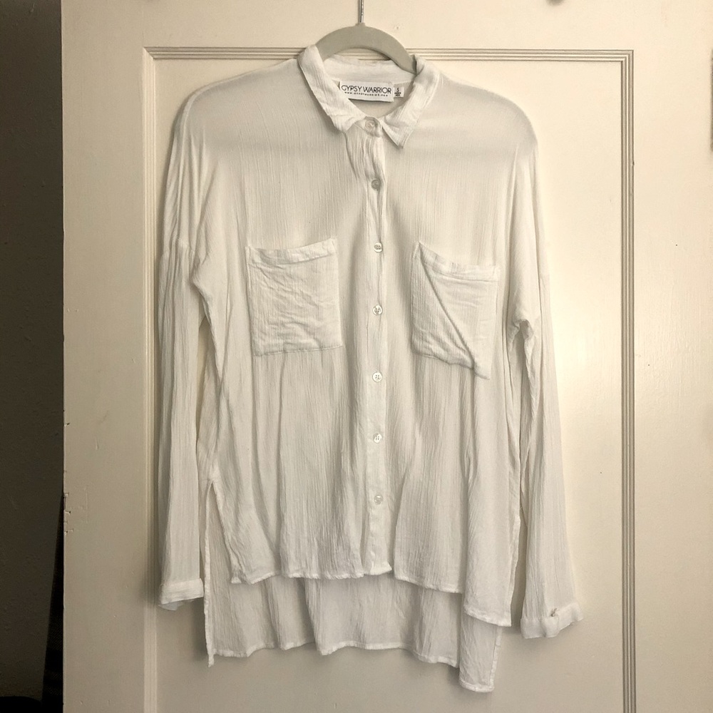 Gypsy Warrior Sheer Button Up / S